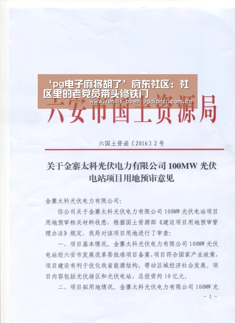 ‘pg电子麻将胡了’府东社区:社区里的老党员带头修铁门(图2) pg电子入口